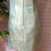 NWOT Laundry Jewel Neckline Gold Foil/ Green Dress