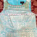 NWOT Laundry Jewel Neckline Gold Foil/ Green Dress