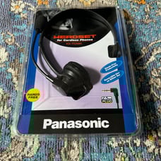 Panasonic Headset for Cordless Phones KX-TCA60 Black Headband M