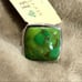 BARSE Green Turquoise Sterling Silver Statement Ring Sz 9.5 - 9.75