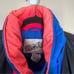 Profile Ski Snow Snowboard Jacket VTG rare Blue Red Men's Size M