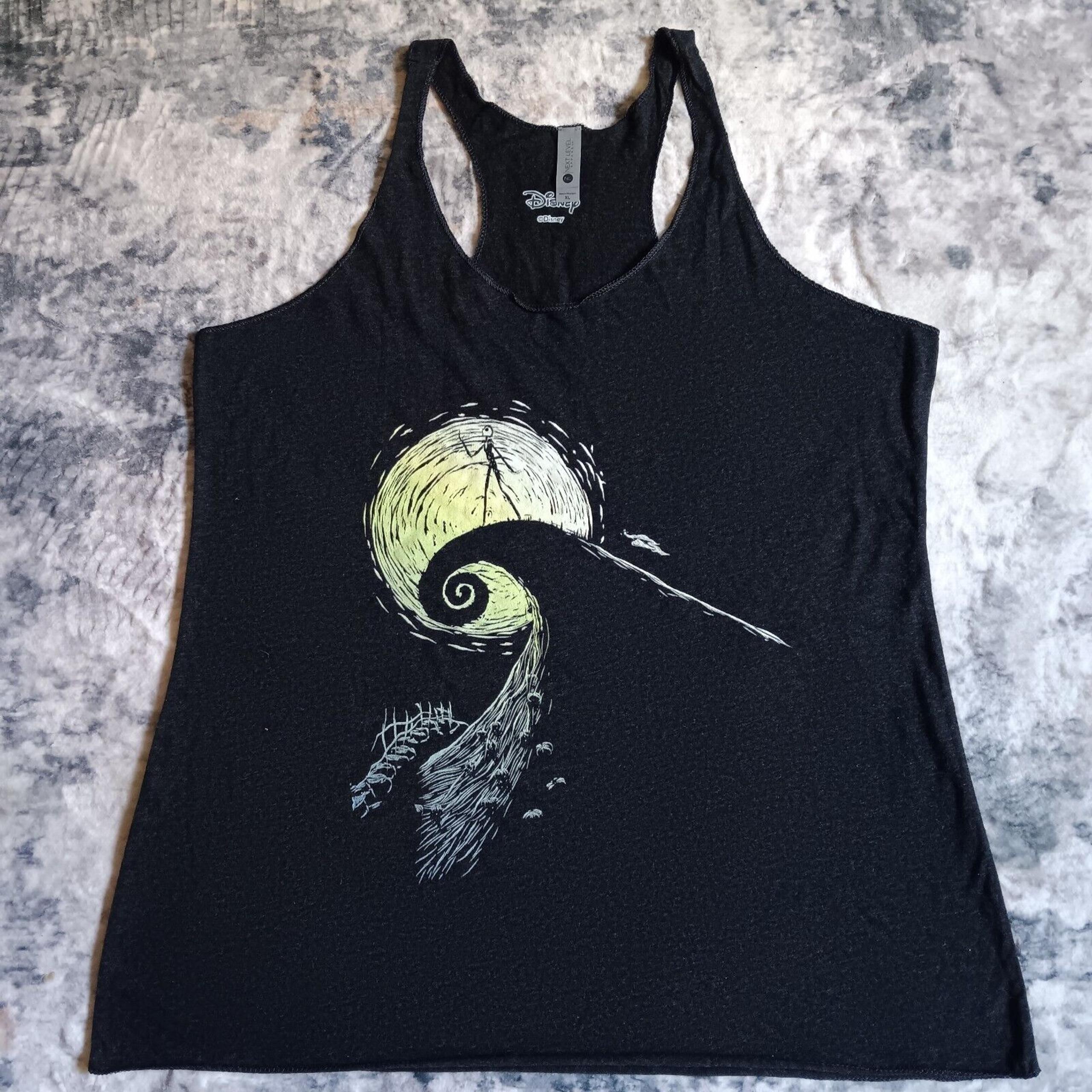 Disney Nightmare Before Christmas Charcoal Gray Racerback Tank Sz XL