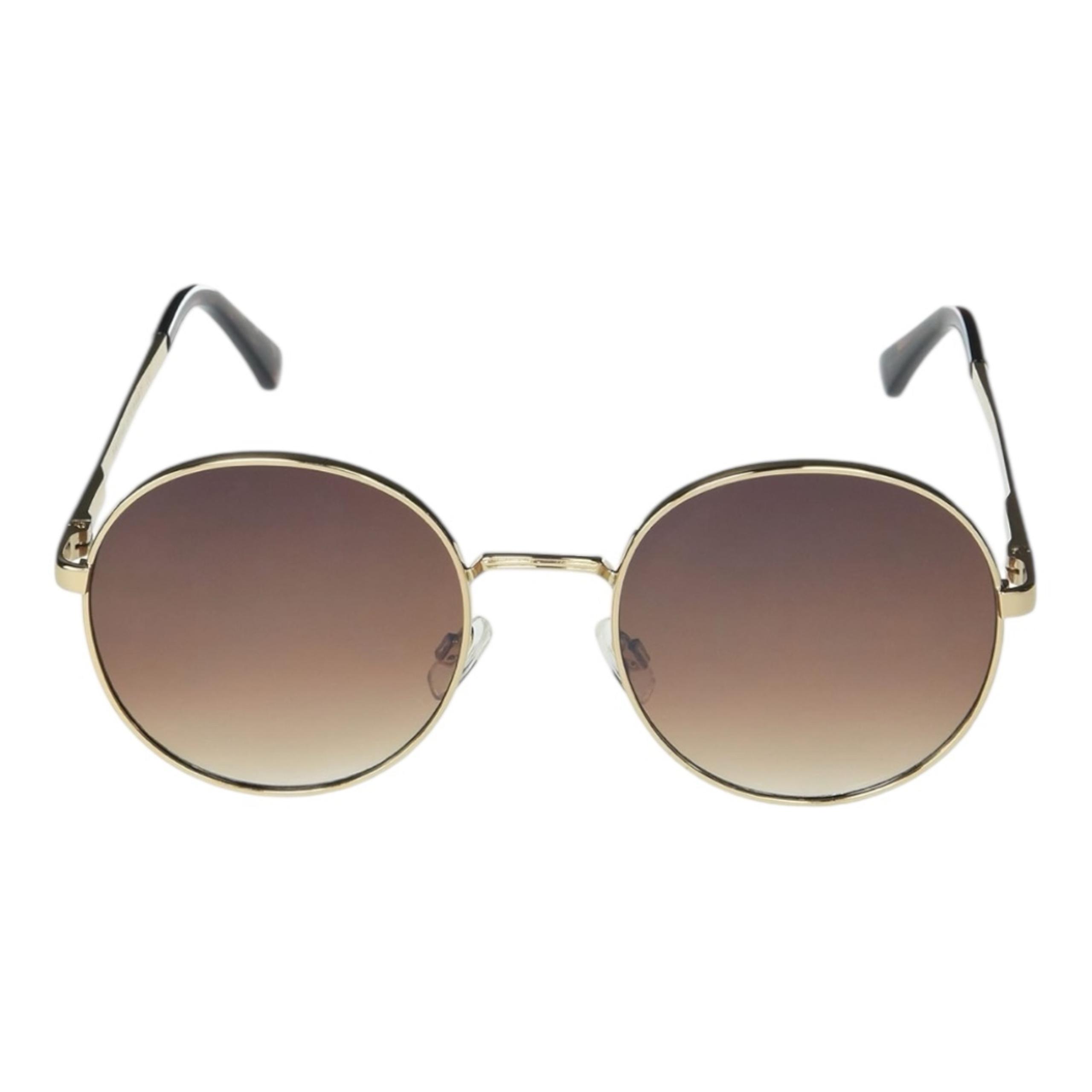 Martha Stewart Women's Ms141 Vintage Metal Uv400 Protective Round Sunglasses-Tim