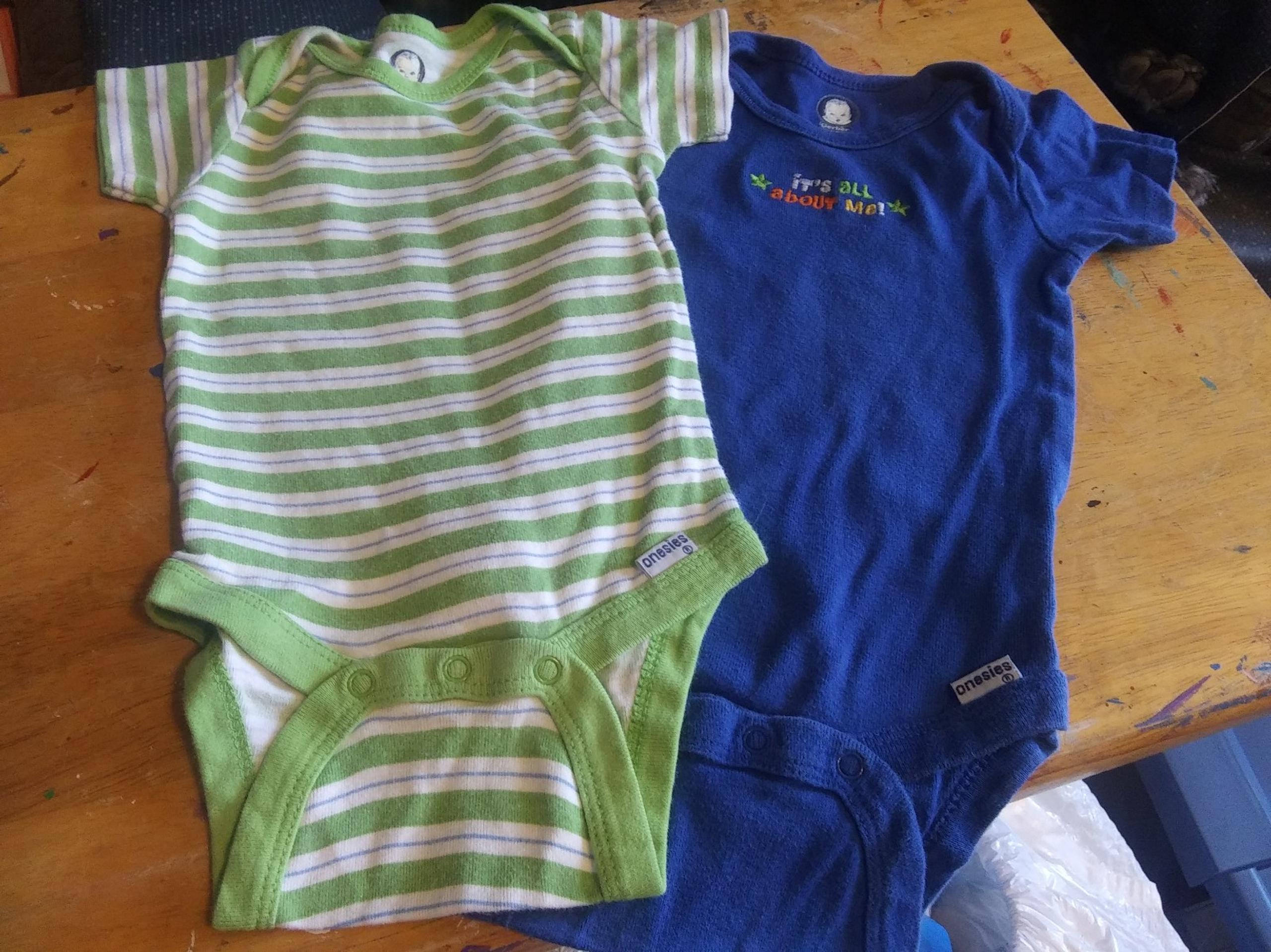 2 size 12 month gerber onesies