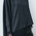 Zara ZW collection wrinkled effect sequins cape