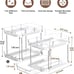2 Sets of 2-Tier Multi-Purpose Bathroom Under Sink Organizers and Storage