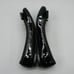 Kate Spade Ladies 8.5 Black Patent Leather Bow Ballet Flats Loafers Shoes Brazil