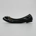 Kate Spade Ladies 8.5 Black Patent Leather Bow Ballet Flats Loafers Shoes Brazil