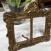 Antique Brass Picture Frame NO GLASS Side by Side Photos