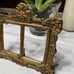Antique Brass Picture Frame NO GLASS Side by Side Photos