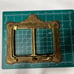 Antique Brass Picture Frame NO GLASS Side by Side Photos