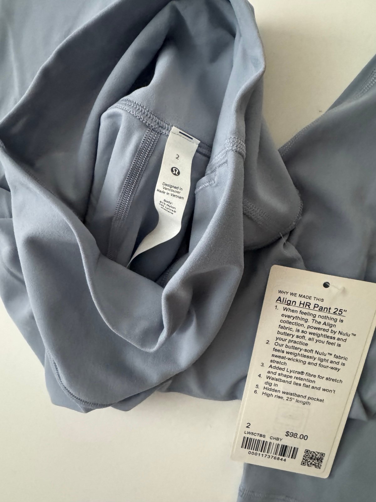 Lululemon Align leggings chambray