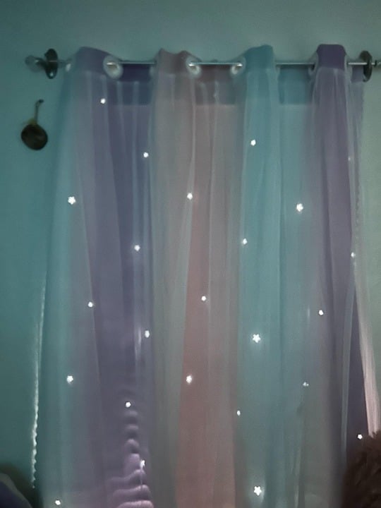 Rainbow Bedroom Curtains for Kids Room Decor, Blackout Curtains.