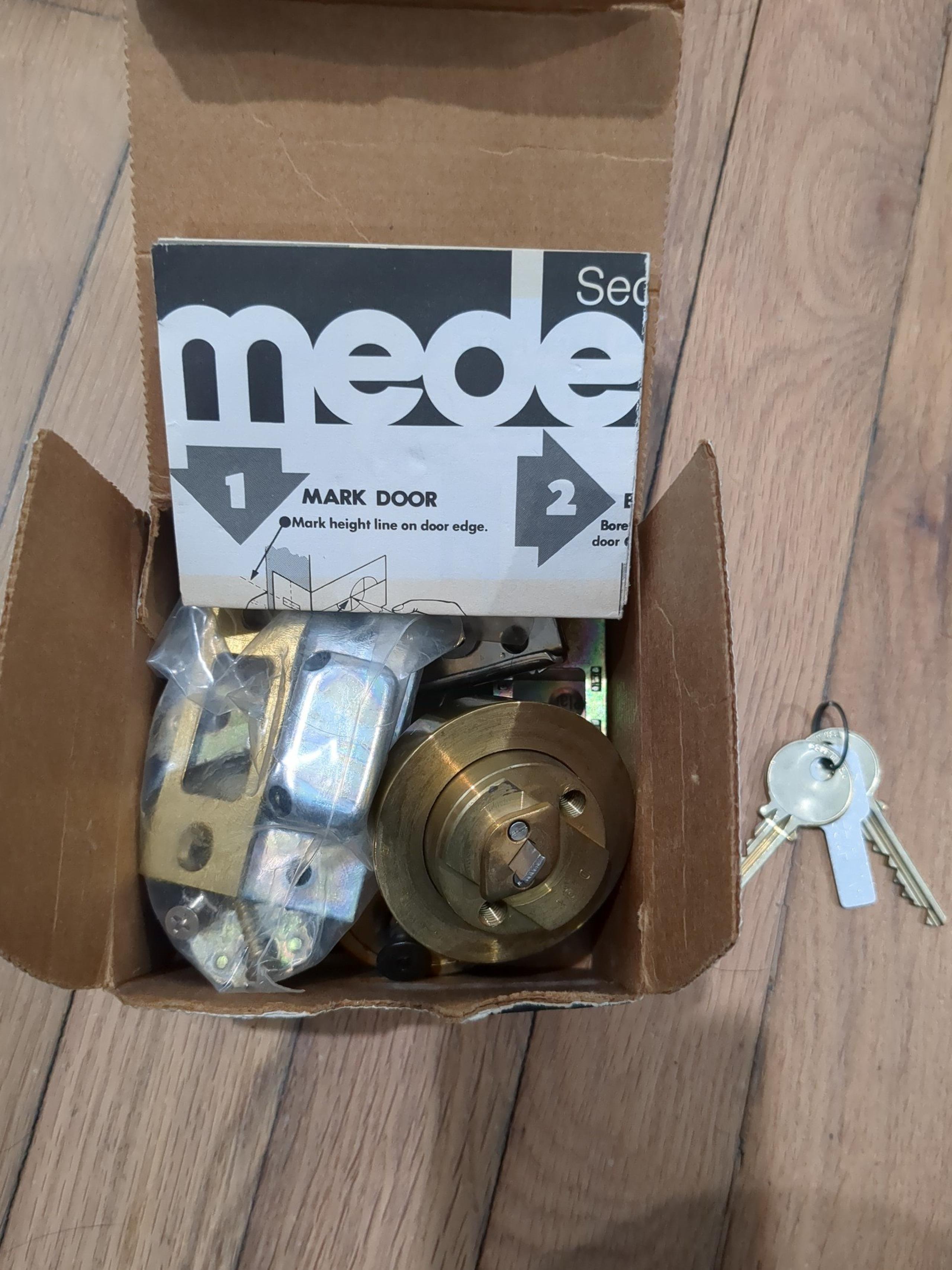 Medeco D-11 Series High Security Deadbolt and two keys