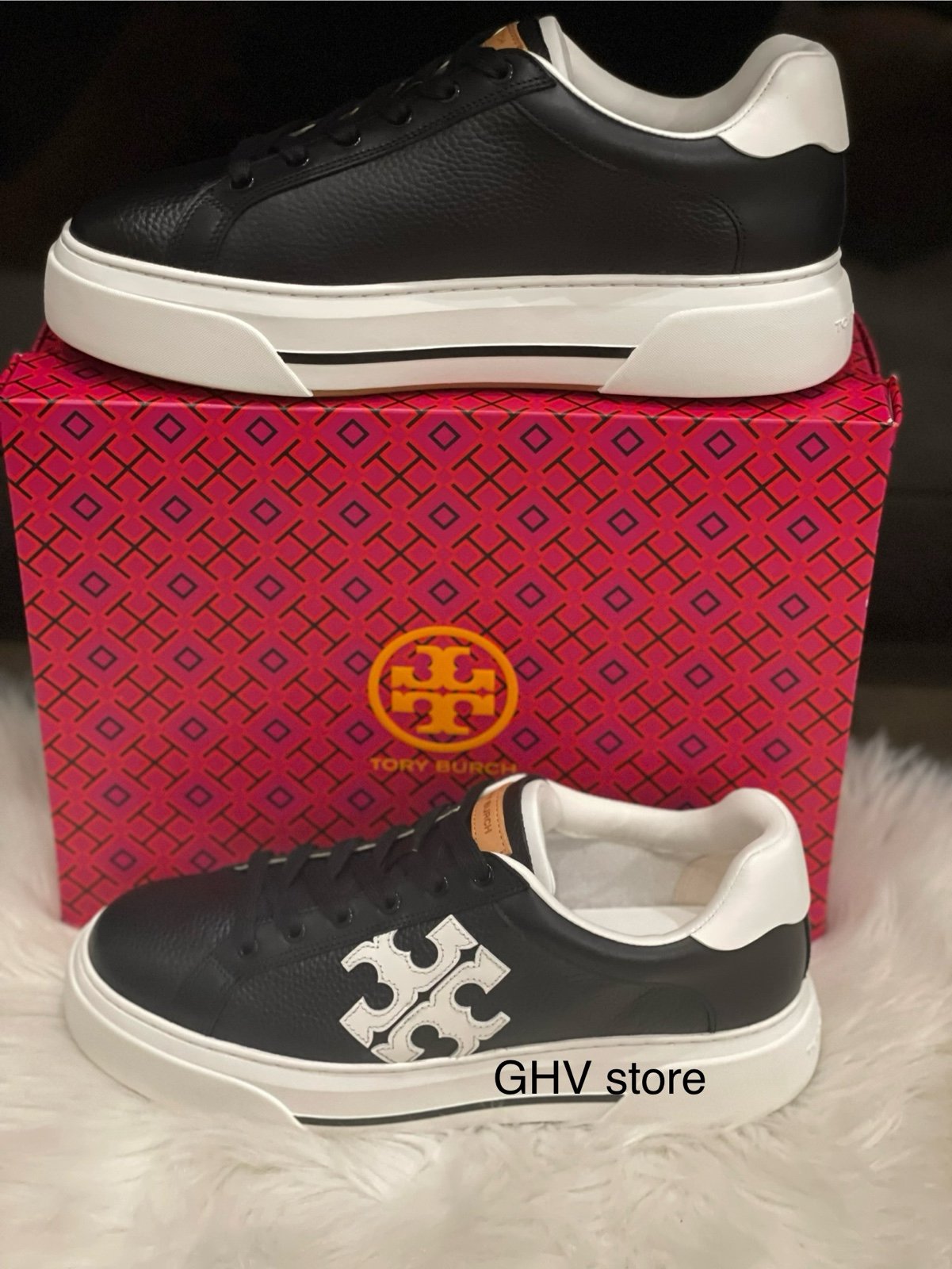 Tory burch color block platform sneakers