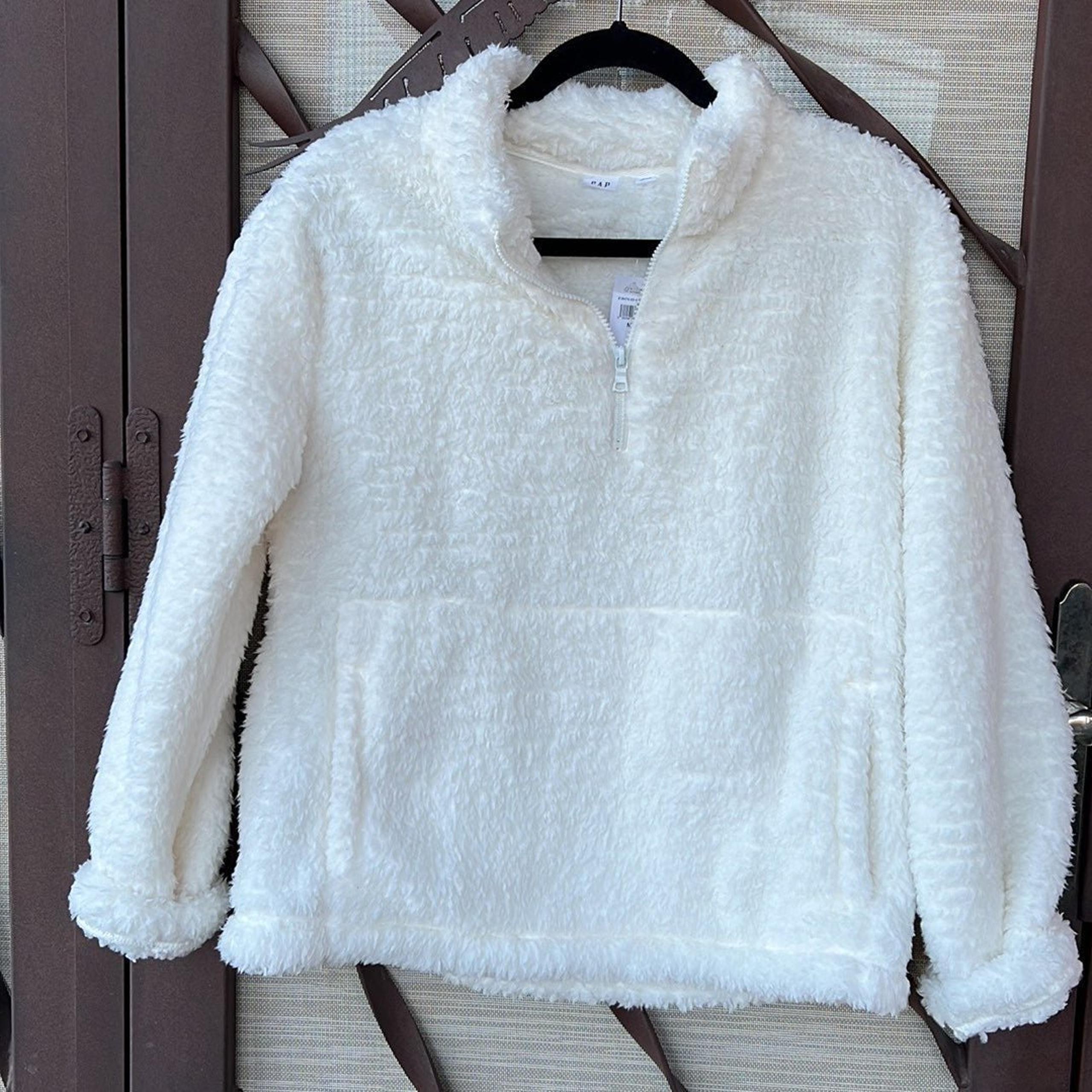 New Gap Teddy Soft Sherpa Sweatshirt Sm