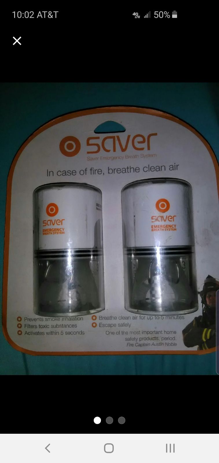 Saver Brand Emergency Breathers