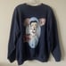 Vintage 90’s Betty Boop Cheerleader Blue Raglan Sweatshirt Women’s XL Hanes
