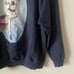 Vintage 90’s Betty Boop Cheerleader Blue Raglan Sweatshirt Women’s XL Hanes