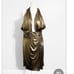 Ieena Mac Duggal Metallic Halter Mini Dress