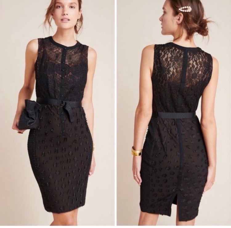 Byron Lars Gisella lace sheath dress