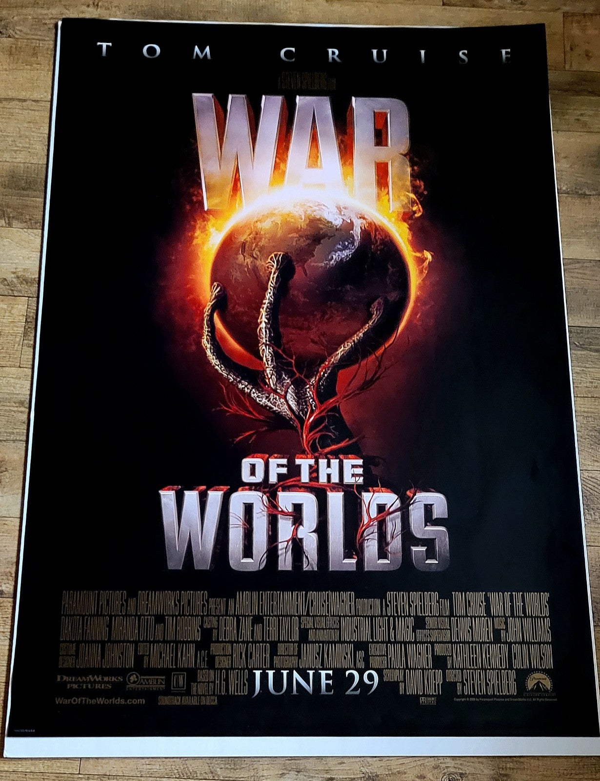Original 2005 War of the Worlds DS Movie Poster