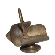 Antique Brass Coal Scuttle Antique Vintage Brass Coal Scuttle with Handle Mini