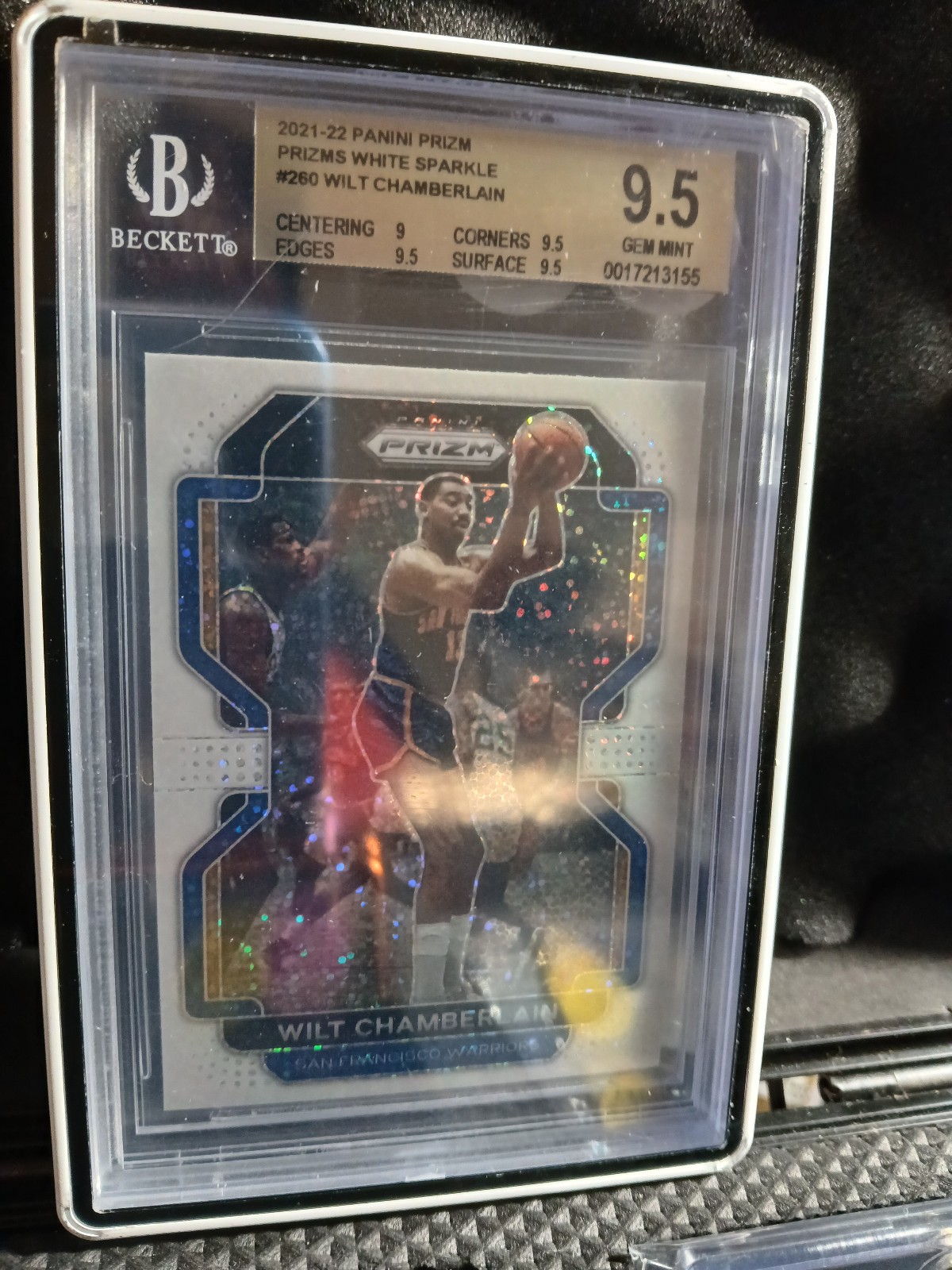 Wilt Chamberlain white sparkle