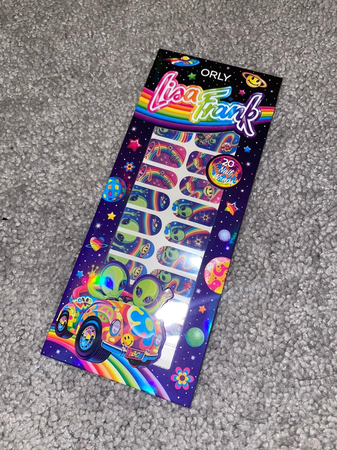 Orly x lisa frank nail wraps zoomer and zorbit