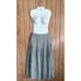 Baronesca skirt animal print pleated black and white
