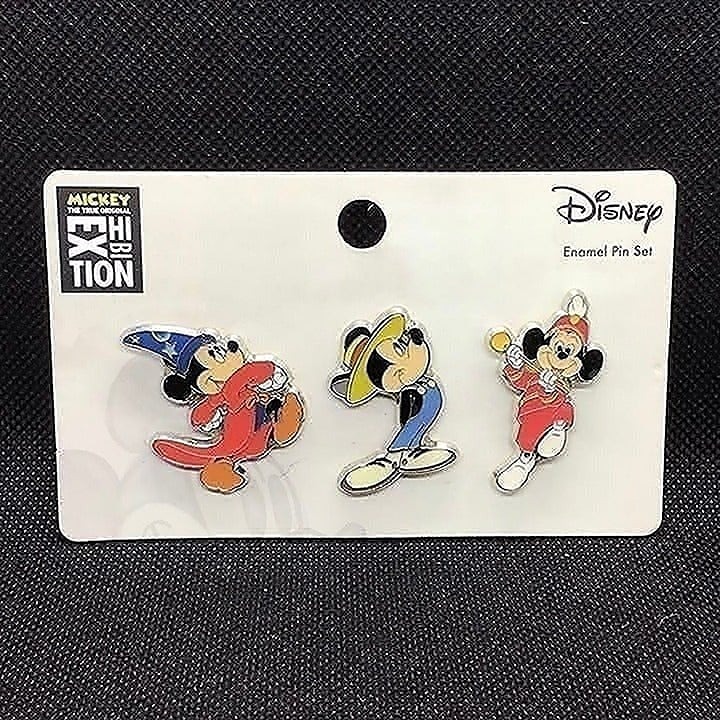Mickey Mouse The True Original Exhibition NYC Enamel Pin Set Disney