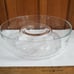 Princess House Heritage Crystal Chip & Dip Serving Bowl shrimp cocktail 11.5