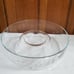 Princess House Heritage Crystal Chip & Dip Serving Bowl shrimp cocktail 11.5