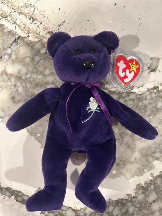 Perfect Condition Ty Beanie Baby 1997 “Princess” the Diana bear