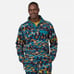 Patagonia Mens Synchilla Snap T Fleece Fitz Roy Patchwork Belay Blue 2XL NEW