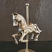 Vintage Brass Carousel Horse Pony Figurine Ornament