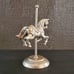 Vintage Brass Carousel Horse Pony Figurine Ornament