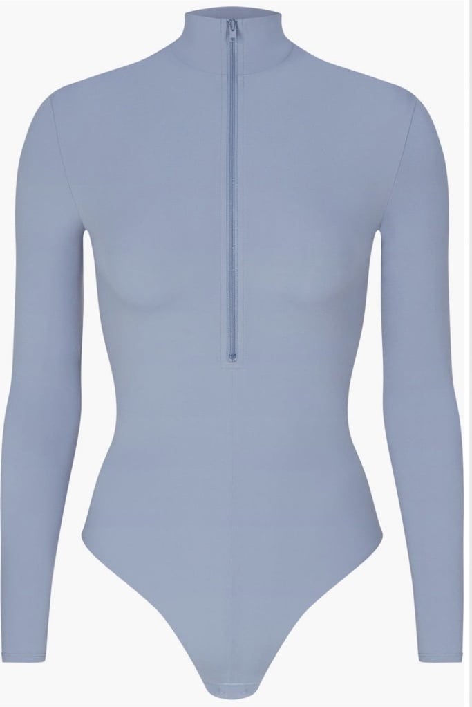 Skims NEW Fits everybody long sleeve zip up Bodysuit