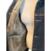 JYG Dark Denim Lined Jean Jacket Mid Length Faux Fur Fully Lined Vintage Size XL