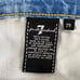 Vintage 7 For All Mankind Jeans Womens 31 x 26 Blue High Wide Leg Crop USA Made