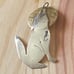 Vintage Sterling Silver Navajo Wolf Moon Pendant