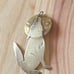 Vintage Sterling Silver Navajo Wolf Moon Pendant