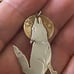Vintage Sterling Silver Navajo Wolf Moon Pendant