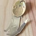 Vintage Sterling Silver Navajo Wolf Moon Pendant