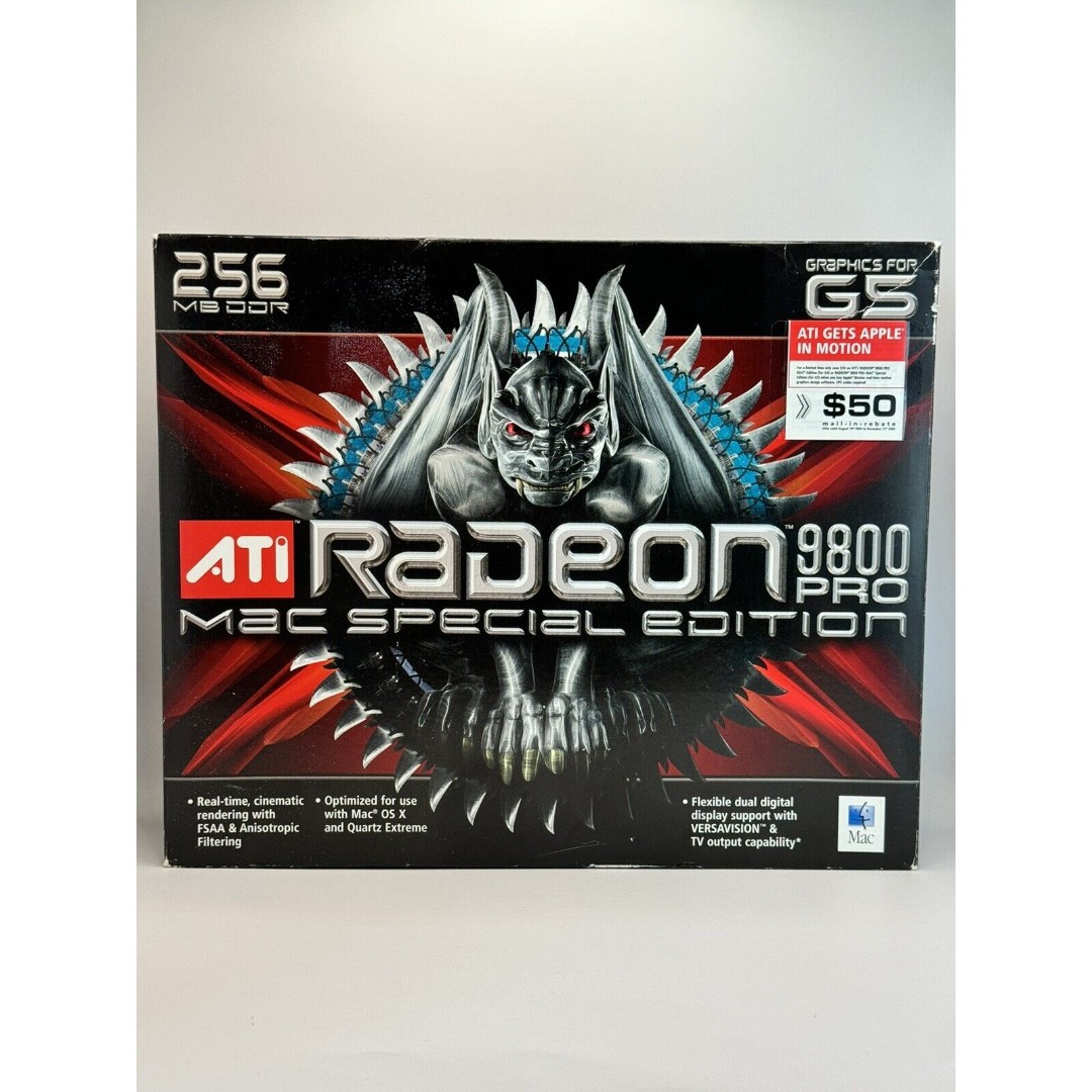 RARE MAC ATI Radeon 9800 PRO SE 256MB DDR (Powermac G5) Open Box