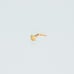 Solid 14kt Gold Nose Piercing with an all gold heart mark 14k New