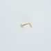 Solid 14kt Gold Nose Piercing with an all gold heart mark 14k New