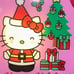 Hello Kitty christmas light up wall art