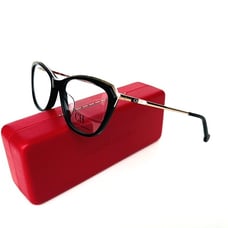 New CAROLINA HERRERA Frames Black Gold Acetate Eyeglasses VHE854K 700 53-16-135