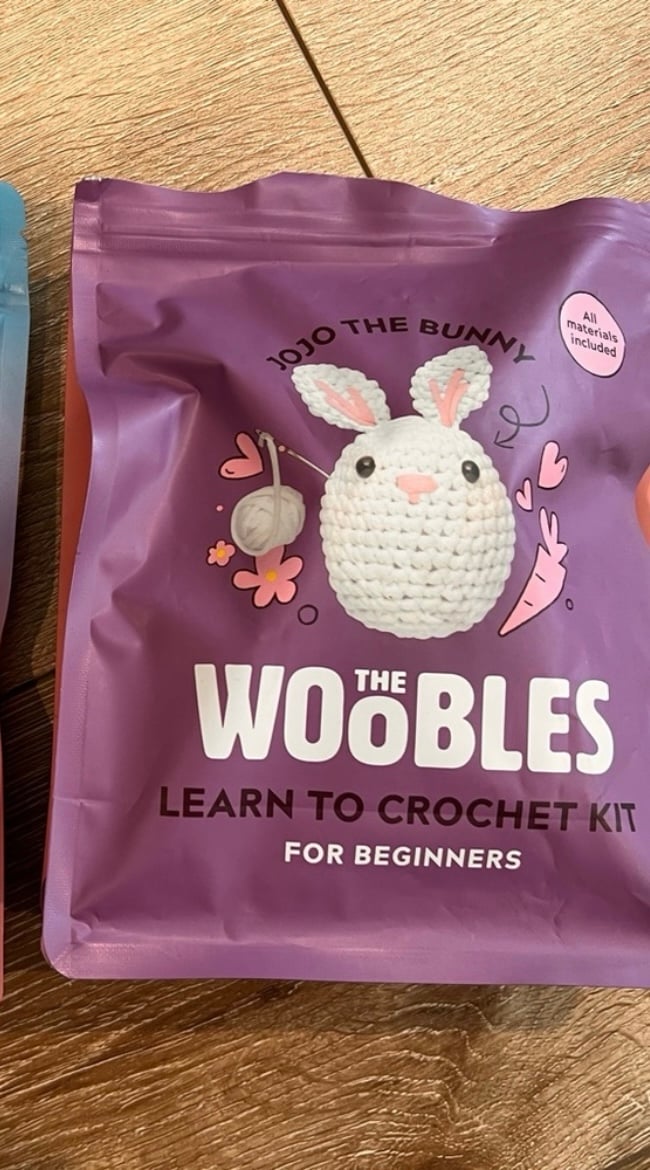 The Woobles beginner crochet kit JoJo the Bunny